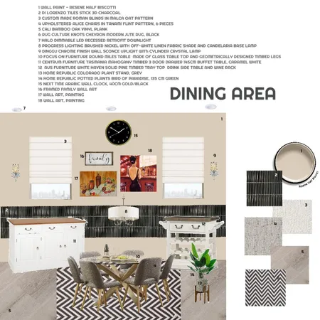 DINING AREA RENO Interior Design Mood Board by id_exell on Style Sourcebook