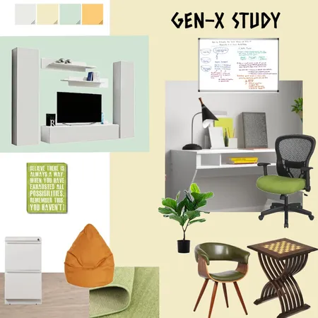 Modern Study Room Interior Design Mood Board by soniabhambri on Style Sourcebook