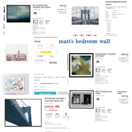 matts art choice Interior Design Mood Board by FionaGatto on Style Sourcebook