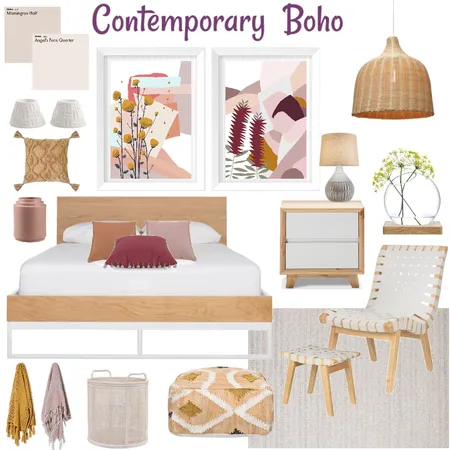 Contemporary Boho Interior Design Mood Board by DKD on Style Sourcebook