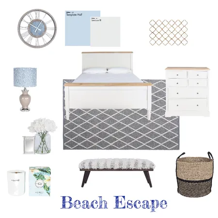 Beach Escape-bedroom Interior Design Mood Board by Samh on Style Sourcebook