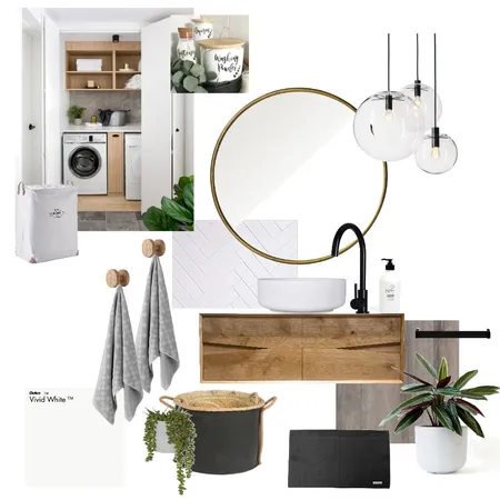 Powder Room &amp;  Laundry Interior Design Mood Board by Harluxe Interiors on Style Sourcebook