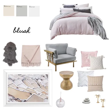 Bedroom Blush Interior Design Mood Board by abodestylinggroup on Style Sourcebook