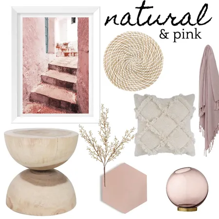 pink and natural palette Interior Design Mood Board by Aliciapranic on Style Sourcebook