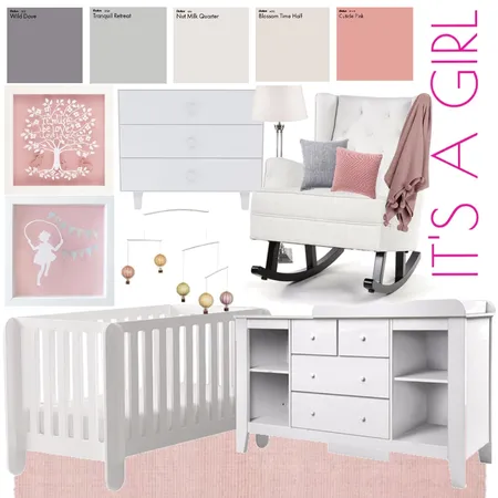 It's a girl Interior Design Mood Board by Brittany Sullivan on Style Sourcebook