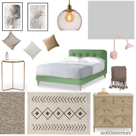Loaf green bed Interior Design Mood Board by RoisinMcloughlin on Style Sourcebook