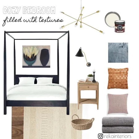 Bedroom filled with textures Interior Design Mood Board by Reka Fabian on Style Sourcebook
