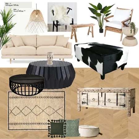 Cowhide living Interior Design Mood Board by Sidehustleprojects on Style Sourcebook