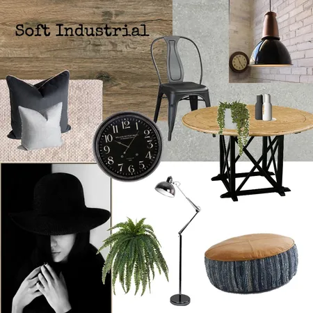 Soft Industrial Interior Design Mood Board by Ainsleigh on Style Sourcebook