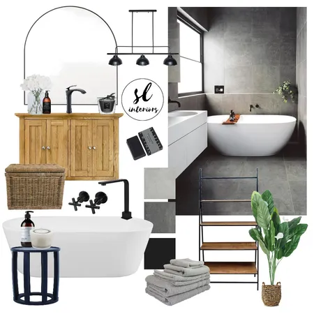 Industrial Bathroom Interior Design Mood Board by Shannah Lea Interiors on Style Sourcebook