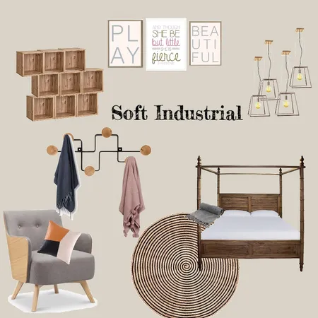 Soft Industrial Interior Design Mood Board by cbuli on Style Sourcebook