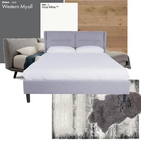 Soft Industrial Master Bedroom #1 Interior Design Mood Board by anacorteschica on Style Sourcebook