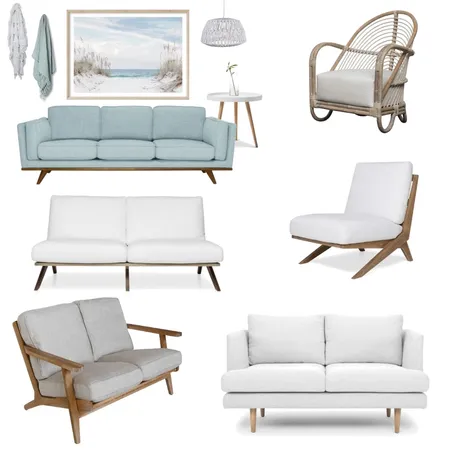 Coastal Client Living Area Interior Design Mood Board by Vienna Rose Interiors on Style Sourcebook