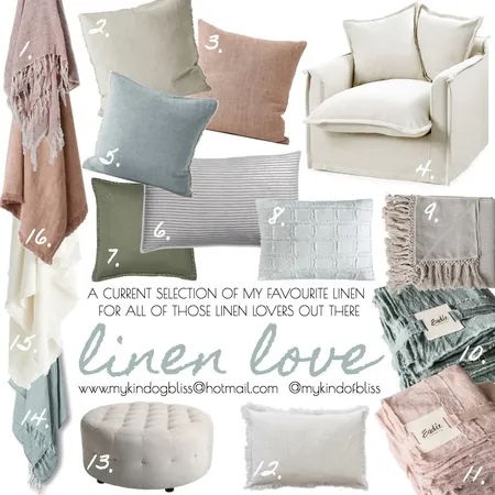 Linen Love Interior Design Mood Board by My Kind Of Bliss on Style Sourcebook