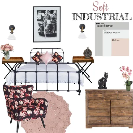 Industrial bedroom Interior Design Mood Board by tj10batson on Style Sourcebook