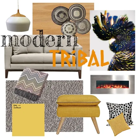 Modern tribal Interior Design Mood Board by mishryan on Style Sourcebook