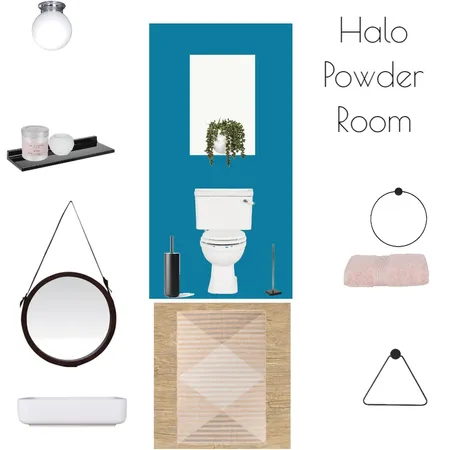 Halo Powder Room Interior Design Mood Board by JoannaLee on Style Sourcebook