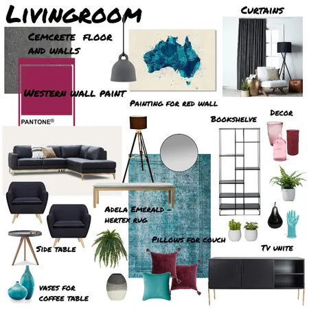 Living room Interior Design Mood Board by marikegeorgiades on Style Sourcebook