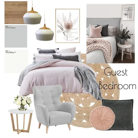 Guest Bedroom Interior Design Mood Board by bronwynfox on Style Sourcebook