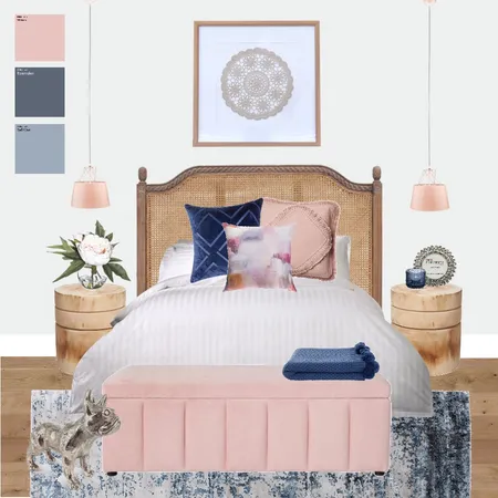 Pink Bedroom Interior Design Mood Board by RekindledHomewares on Style Sourcebook