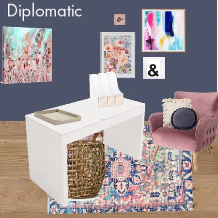 Colorful Study Interior Design Mood Board by AislingKidney on Style Sourcebook