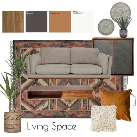 Rustic Living Space Interior Design Mood Board by bronwynfox on Style Sourcebook