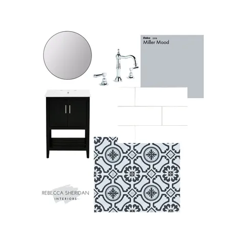 Classic powder room Interior Design Mood Board by Sheridan Interiors on Style Sourcebook