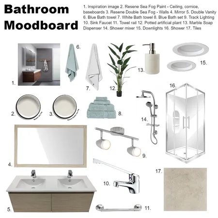 Bathroom moodboard IDI Interior Design Mood Board by DonnaS on Style Sourcebook