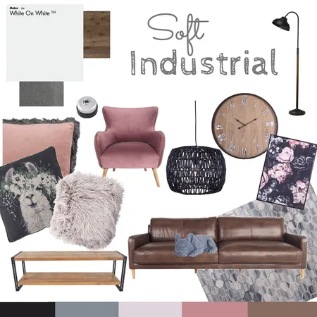 Soft Industrial Interior Design Mood Board by Niccnicc on Style Sourcebook