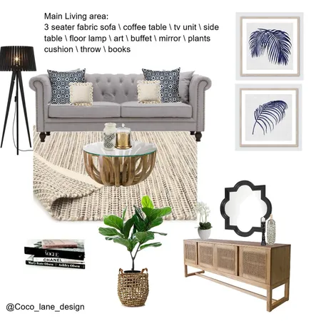 Main Living Area Interior Design Mood Board by Coco Lane on Style Sourcebook
