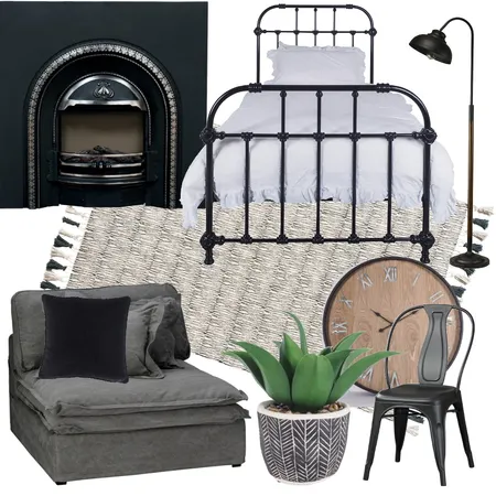 Soft Industrial Interior Design Mood Board by heathernethery on Style Sourcebook