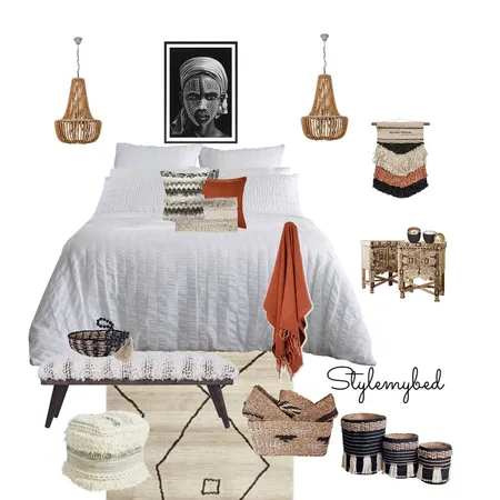 Tribal Interior Design Mood Board by stylemybed on Style Sourcebook