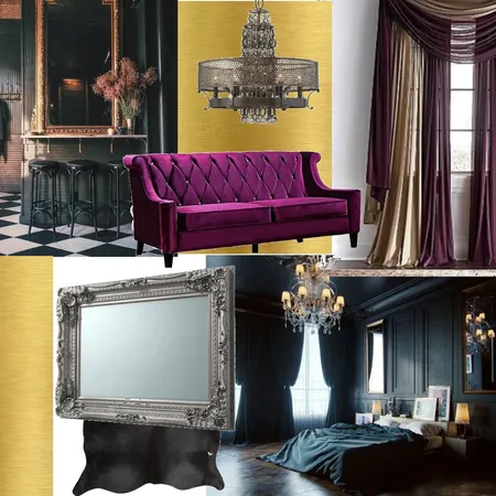 black Interior Design Mood Board by andelazd on Style Sourcebook