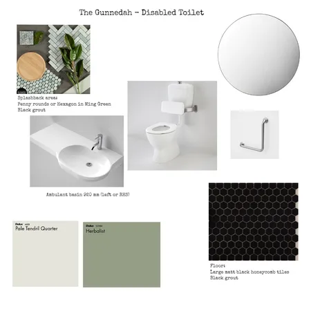 The Gunnedah - Disabled toilet Interior Design Mood Board by Design Miss M on Style Sourcebook