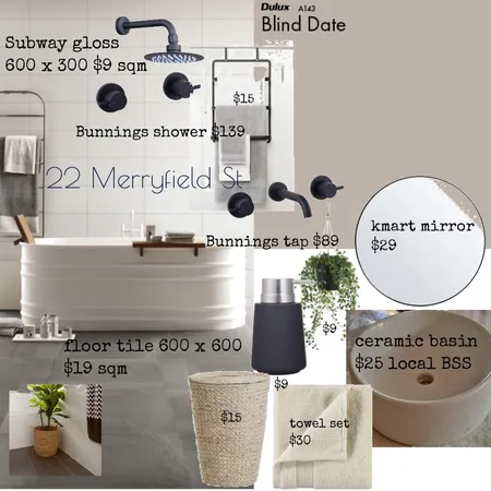 22 Merrifield st draft 1 Interior Design Mood Board by Oleander & Finch Interiors on Style Sourcebook