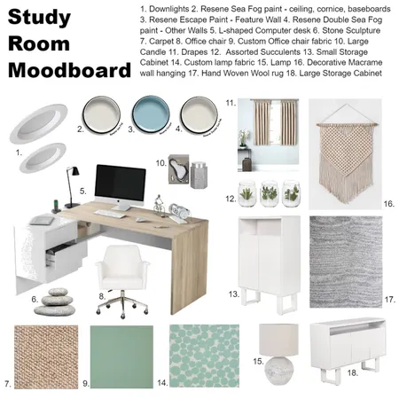 Study Room Moodboard IDI Interior Design Mood Board by DonnaS on Style Sourcebook
