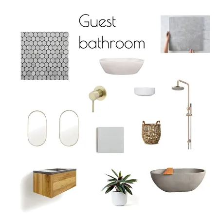 Guest Bathroom Interior Design Mood Board by Renovation by Design on Style Sourcebook