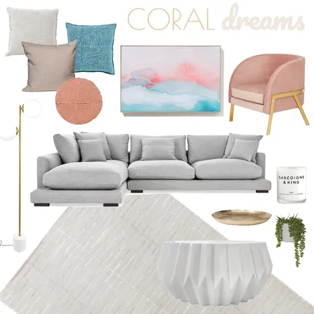Coral Dreams Interior Design Mood Board by Taylah O'Brien on Style Sourcebook
