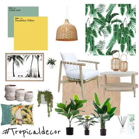 Tropical Decor Interior Design Mood Board by KateU on Style Sourcebook