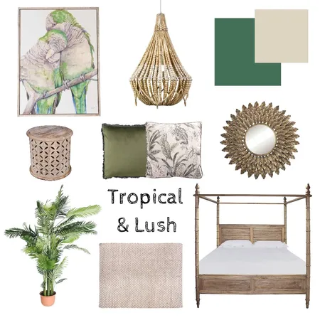 Tropical &amp; Lush Interior Design Mood Board by KateAlen on Style Sourcebook