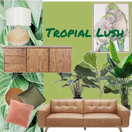 Tropical Lush Interior Design Mood Board by LeahOrgana on Style Sourcebook