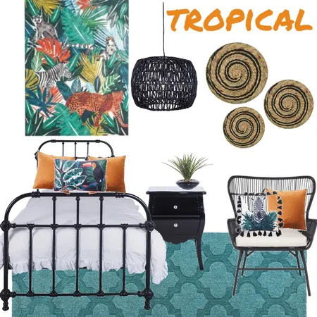 Tropical kids bedroom Interior Design Mood Board by tj10batson on Style Sourcebook