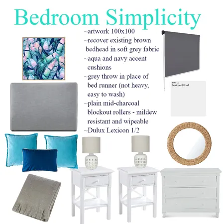 Master Bedroom Unit 14E Interior Design Mood Board by Wedgetail on Style Sourcebook