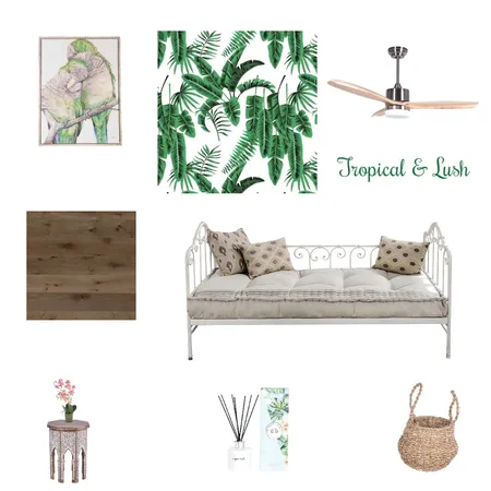 Tropical &amp; Lush Interior Design Mood Board by Melony on Style Sourcebook