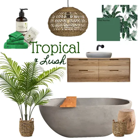 tropical and lush Interior Design Mood Board by jwestpo on Style Sourcebook