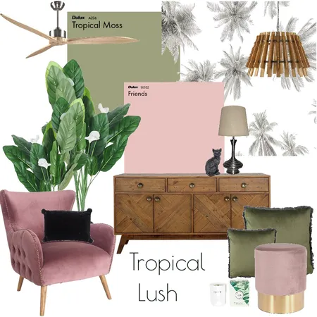 Tropical Lush Interior Design Mood Board by Oleander & Finch Interiors on Style Sourcebook