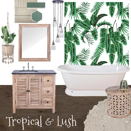 Bathroom Tropical Lush Interior Design Mood Board by tj10batson on Style Sourcebook