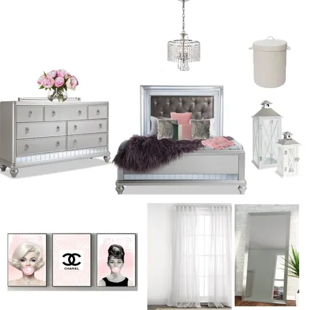 Chic Bedroom Interior Design Mood Board by Handled on Style Sourcebook