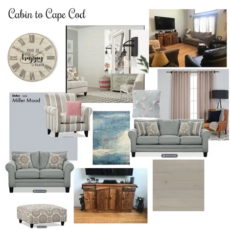 Cottage Living Room Interior Design Mood Board by OTFSDesign on Style Sourcebook