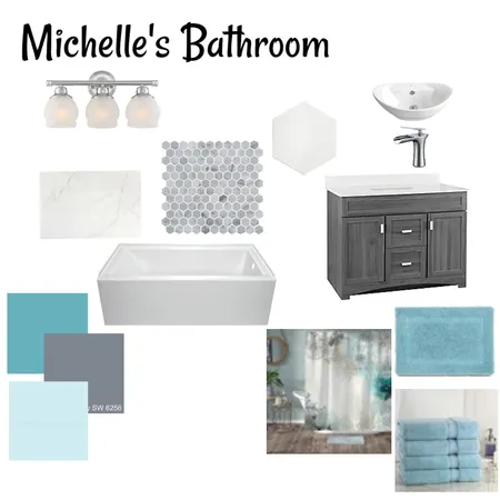 Michelle's Bathroom Interior Design Mood Board by Viviane on Style Sourcebook